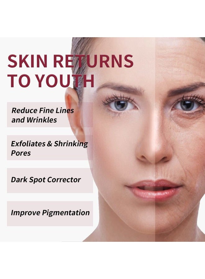 YAFUSIPE AHA 30% + BHA 2% Peeling Solution Exfoliating Chemical Skin Peel for Face at Home Facial Mask Red Peeling BHA Liquid Exfoliant Acid Peels Salicylic Acid Exfoliators Acid Peel for Face 1Floz - Image 4